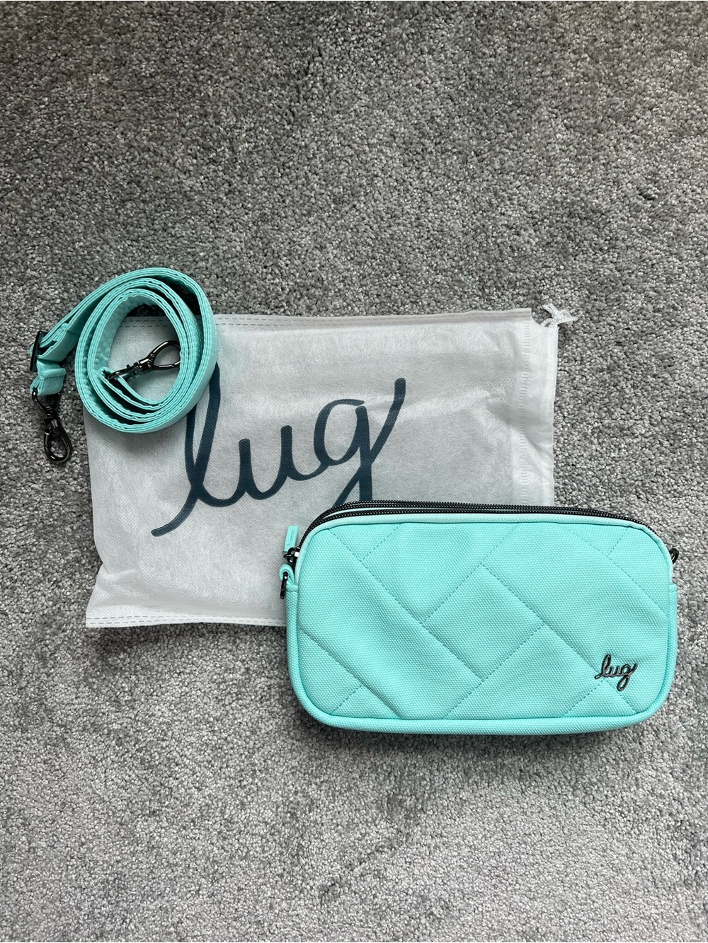 lug coupe xl Matt luxe aquamarine NWOT